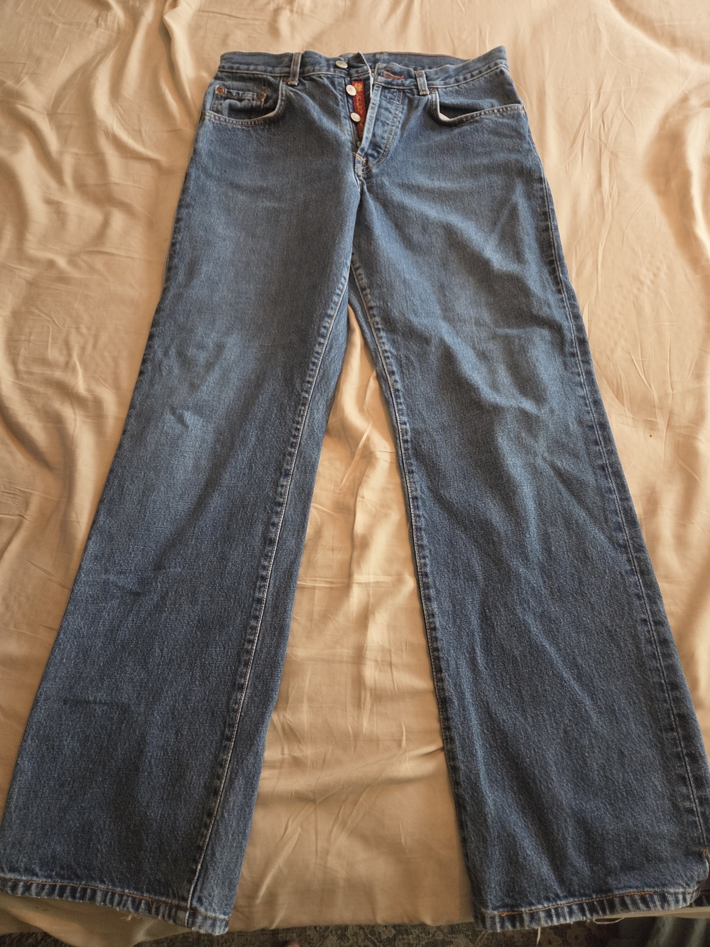 Lucky Brand Straight-Leg Jeans in Medium Blue Wash